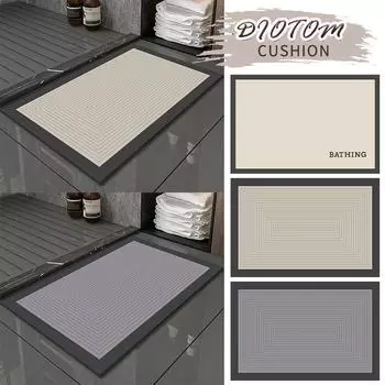 Прямоугольный суперабсорбирующий коврик для ванной Быстросохнущий коврик для ванной Napa Skin нескользящий коврик для пола Коврики для боковой части ванны alfombras para Carpet S 40x60cm