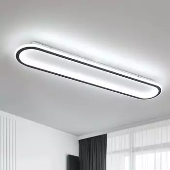 Прямоугольный светодиодный потолочный светильник 80 см, 68 Вт, холодный белый светодиодный потолочный светильник для кухни, 6500 К, акриловые потолочные светильники для гостиной, прихожей, студии