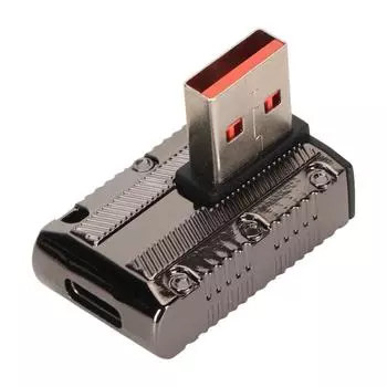 Прямоугольный USB-адаптер «папа» - «мама» типа C, 120 Вт, до 10 Гбит/с, корпус из цинкового сплава 3.1 USB A - C OTG