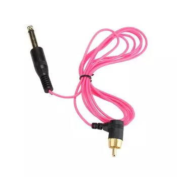 Прямоугольный зажим для татуировки RCA-кабель для тату-машинки, источник питания (синий) красный