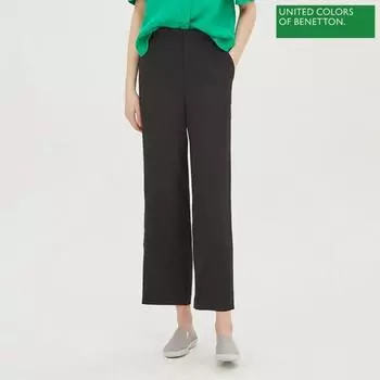 Прямые брюки Benetton Benetton Back Banding Bapta4331 Bk blacks/42