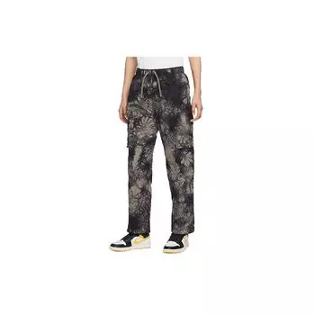 Прямые брюки на шнуровке Jordan Heritage Tie-Dye Женские брюки оливково-серого цвета DM5232-040 S