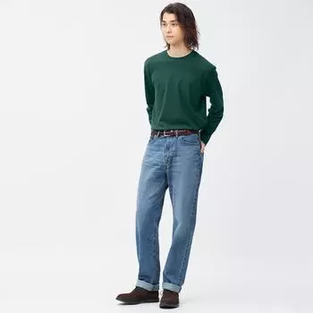 Прямые джинсы GU + EC Длинная длина 83,0см