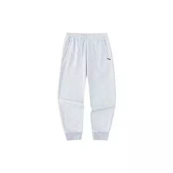 Прямые джоггеры Anta со средней талией и однотонным логотипом, мужские брюки серо-меланж 152327341-3 XXXL