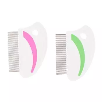 Прямые гребни для домашних животных от блох, удаление вшей, плотная расческа из нержавеющей стали для собак зелёный