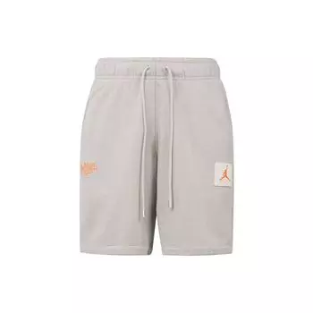 Прямые мужские шорты Jordan x Shelflife Collaborative Pure Logo Patch со шнурком, серые DV7005-016 XS