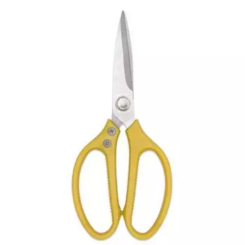 Прямые острые ножницы для резки мяса и овощей из нержавеющей стали, лезвие толщиной 3,0 мм, полипропиленовая ручка, кухонные ножницы для куриных костей золотой