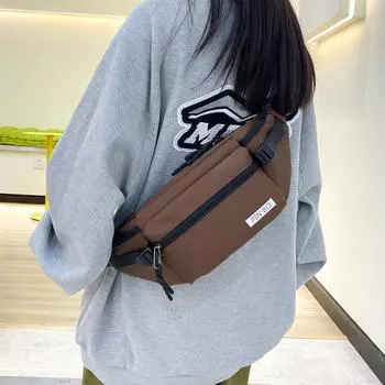 Прямые продажи, новая мужская сумка-пояс для отдыха на природе, многофункциональная водонепроницаемая нагрудная сумка 2024 года, новинка чёрный