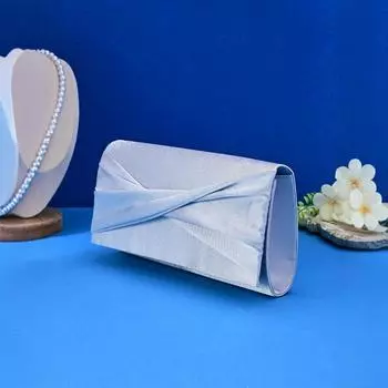 Прямые продажи новой женской сумки-переноски Latte Fashion с универсальной ручкой и темпераментом KTV Night 22-13-6cm серебряный