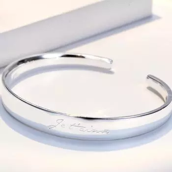 Прямые продажи от производителя персонализированных английских браслетов, модных тенденций женской ниши, серебряных браслетов, серебряных украшений, подарков на день рождения Adjustable size