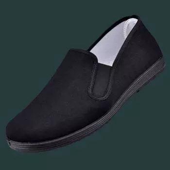 Прямые продажи с фабрики черные мужские тканевые туфли нескользящие повседневные рабочие туфли с одной педалью для папы низкая цена drive DNU one shoe 39