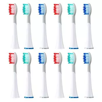Прямые продажи в Японии Звуковая вибрационная зубная щетка Plasir Замена (12 кистей)