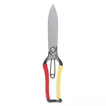 Прямые садовые ножницы Takagi с цветным покрытием из высокоуглеродистой стали, изготовленные в Takagi. Одноручные ножницы с обоюдоострым лезвием, 270 мм, для живой изгороди, деревьев, листьев.