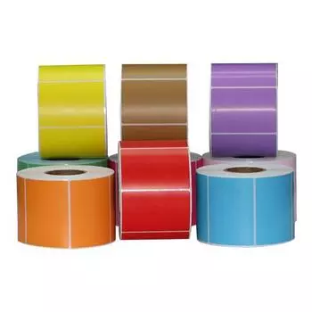 Прямые термоэтикетки Самоклеящаяся термопринтерная этикеточная лента Многоцелевые прочные на разрыв этикетки Наклейки для самостоятельной печати Логотип QR-код Имя Тег 60mm зелёный