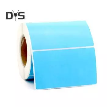 Прямые термоэтикетки Самоклеящаяся термопринтерная этикеточная лента Многоцелевые прочные на разрыв этикетки Наклейки для самостоятельной печати Логотип QR-код Имя Тег 60mm жёлтый