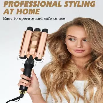 Прямые вьющиеся волосы Многофункциональная щипцы для завивки двойного назначения Прочные стереотипы без вреда для волос Выпрямляющая пластина Зажим Гладильная палочка