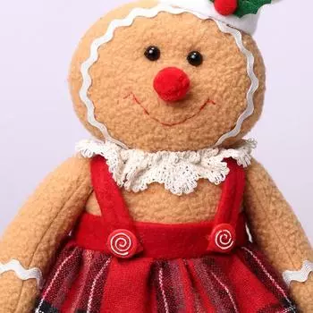 Пряничная кукла, кукла, рождественская атмосфера, украшение, праздничная забавная игрушка, украшение для дома, гостиной, спальни, вечеринки, окна