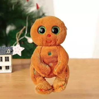 Пряничный человечек 6 дюймов плюшевая игрушка из имбирного пряника с большими глазами ПП хлопок