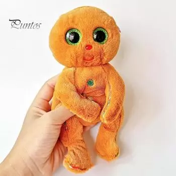 Пряничный человечек 6 дюймов плюшевая игрушка в виде пряника с большими глазами, наполнитель из полипропиленового хлопка, мягкий рождественский подарок для детей ясельного возраста Gingerbread Man