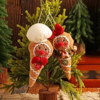 Пряничный человечек плюшевая игрушка рождественский пряничный человечек украшение фаршированный пряничный человечек мальчики девочки G