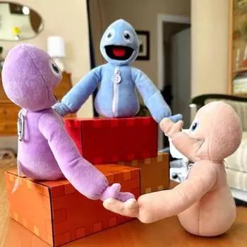 Прятки Мягкая интерактивная кукла для детей Очаровательная развивающая когнитивные навыки игрушка Увлекательная игра Мягкие подарки фиолетовый