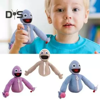 Прятки Мягкая интерактивная кукла для детей Очаровательная развивающая когнитивные навыки игрушка Увлекательная игра Мягкие подарки оранжевый