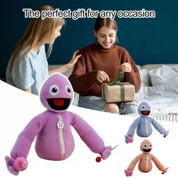 Прятки плюшевая кукла для детей мягкая плюшевая игрушка интерактивная игровая игрушка 15cm фиолетовый