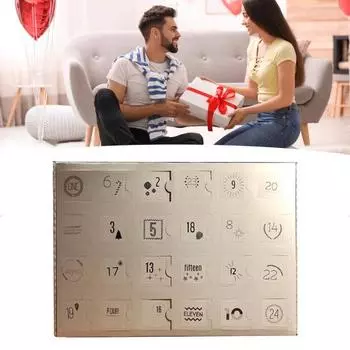 Пряжа Адвент Календарь 24 Дня Шерсть Пряжа Адвент Календарь Обратный отсчет до Рождества Комплект пряжи Адвент Календарь Подарок для любителей вязания 1pc