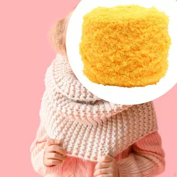 Пряжа Coral Samt для вязания спицами и крючком, толстая, приятная, теплая пряжа, грубая кукольная оранжевый