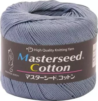 Пряжа Diamond Yarn Master Seed Cotton Средней толщины Светло-голубая 30г 106м Набор 10 мотков col.126 Прибл. синий