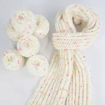 Пряжа для вязания крючком Мягкая удобная многоцелевая вязальная крючком разноцветная меховая нить для домашнего использования B