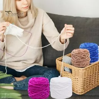 Пряжа для вязания крючком, пряжа с защитой от скатывания и усадки, многоцветная, толстая, не ломающаяся, пряжа для самостоятельного изготовления одеял, шапок, одежды, кукол