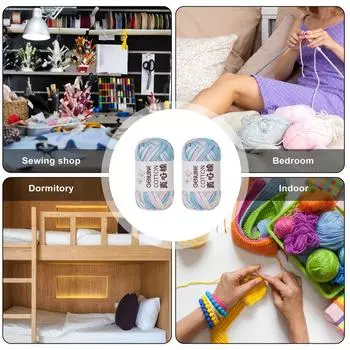 Пряжа для вязания, ручная работа, материал для вязания крючком, набор пряжи для вязания крючком своими руками, для изготовления шапок, сумок, перчаток, цветная ручная работа для вязания