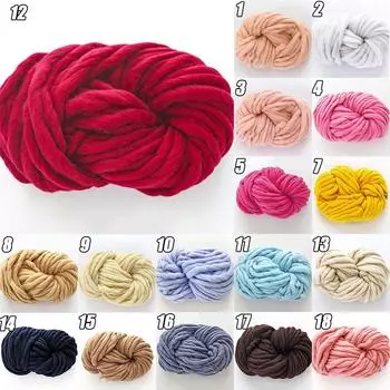 Пряжа для вязания шерстяных одеял из толстой шерсти своими руками, супермягкая толстая пряжа для вязания крючком/ковров/шапок