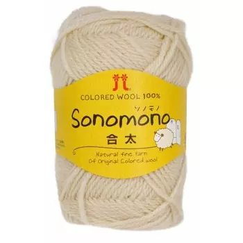 Пряжа Hamanaka Sonomono Gota Gota Col.1, кремовый тип, около 40 г. 120м 0064