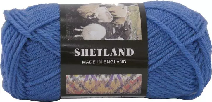 Пряжа Puppy Shetland средней толщины 17 Синий 40г 90м Набор из 10 мотков 10000523 Прибл.