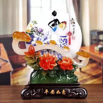 Пряжка безопасности Jade Ruyi, украшение для гостиной в современном китайском стиле, винный шкаф, украшение для привлечения богатства