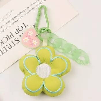 Пряжка брелок для автомобиля брелок в форме растения брелок для рюкзака подвески персиковое сердце брелок для ключей из ткани цветок