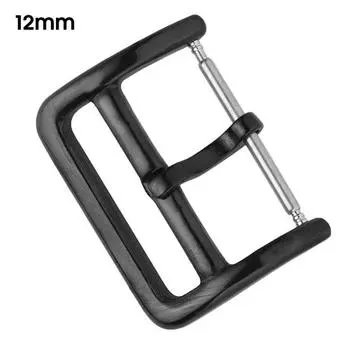 Пряжка для часов, универсальный высокопрочный ремешок из нержавеющей стали для мужчин и женщин, складная застежка для часовщика 18mm серебряный