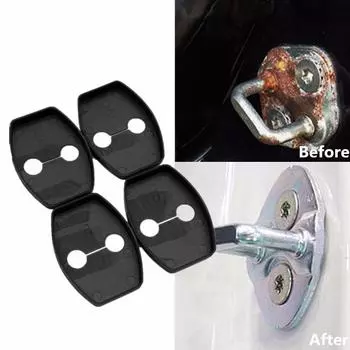 Пряжка для дверного замка, 4 шт./лот, автомобильный семейный дом, автозапчасти, пряжка для крышки, декор, дверной замок для Toyota чёрный