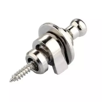 Пряжка для гитарного ремня Электрогитара Нескользящий ремень Гвоздь Ремень Кнопка Круглая головка Нескользящие ремни Хвост Гвоздь Серебристо-черные гвозди серебряный