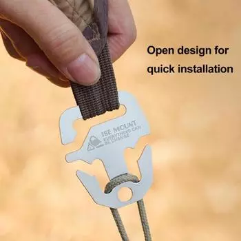 Пряжка для крепления навеса из нержавеющей стали, портативная, легкая, прочная, ветрозащитная, металлическая, для кемпинга и пешего туризма