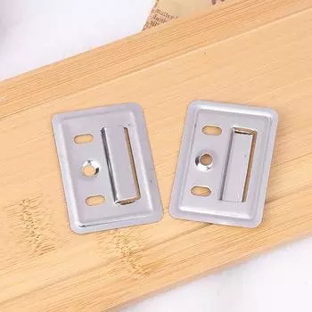 Пряжка для настенной панели из нержавеющей стали, 100 шт./компл., крепежная деталь для встроенной настенной панели, мебельная пряжка