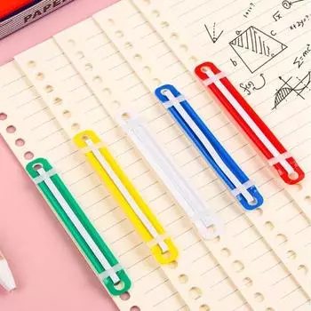 Пряжка для переплета, 50 шт., зажимы для переплета с 2 отверстиями, прочные, простые в использовании застежки для бумаги, быстрое и надежное переплет для документов с отрывными листами белый