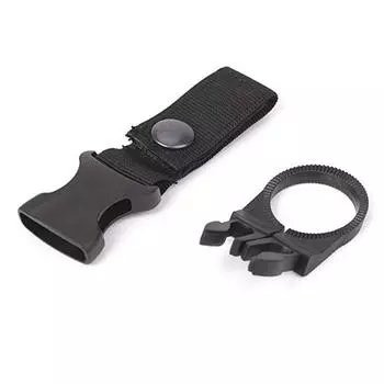 Пряжка для подвешивания чашки на открытом воздухе, пряжка из нейлоновой ленты, крючок, зажим для водных аксессуаров, вешалка для рюкзака U7M9 black-one-size