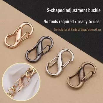 Пряжка для регулировки длины цепочки для сумок через плечо - Металлический аксессуар для ремонта