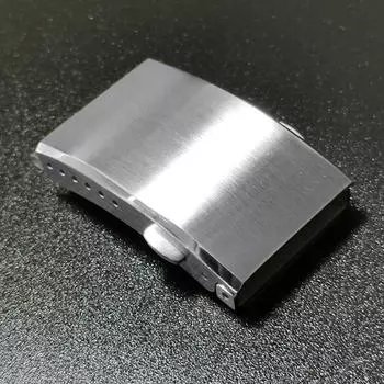 Пряжка для ремешка часов, Складная застежка-слайдер, Нержавеющая сталь, Тип «бабочка», Замена с двойной кнопкой 18mm