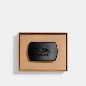 Пряжка для ремня Coach Boxed Horse And Carriage Plaque черный