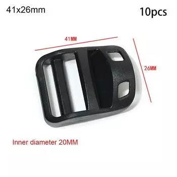 Пряжка для ремня для отдыха на природе, застежка для рюкзака, крючок для спортивной сумки, регулируемый слайдер 41x26mm