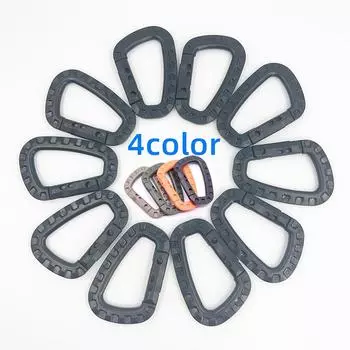 Пряжка для рюкзака, быстрый карабин, пластиковый крюк D-образной формы, Mosqueton EDC, снаряжение для кемпинга на открытом воздухе